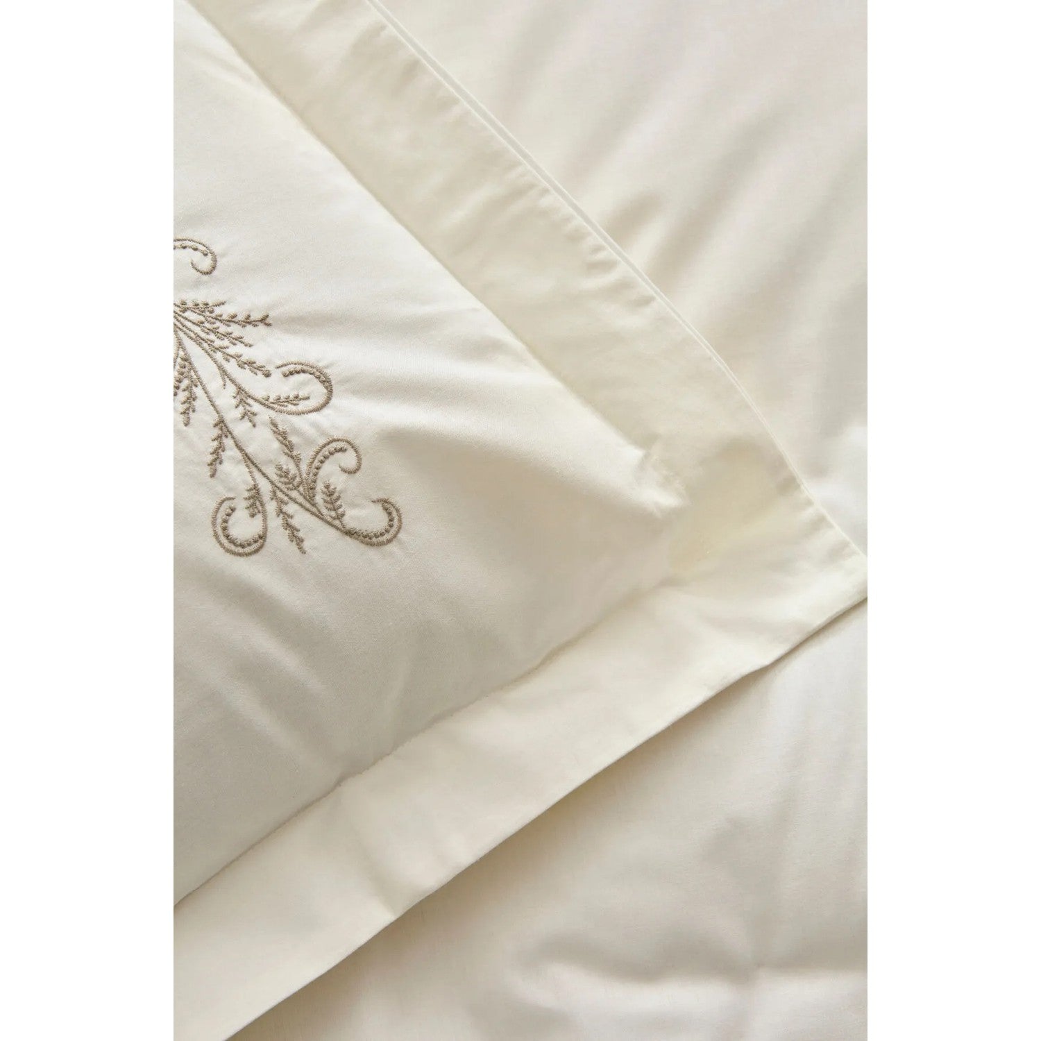Karaca Home Maisa Double Embroidered Duvet Cover Set Beige - MALLTURK