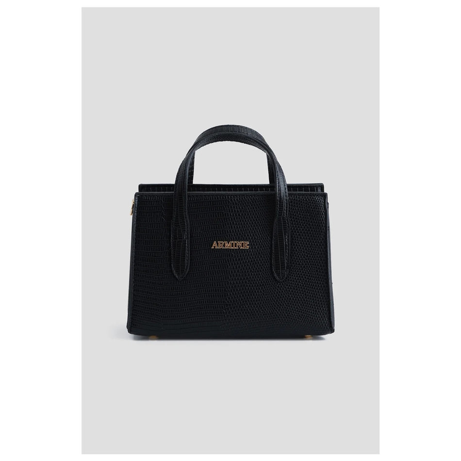Armine Croco Bag Black