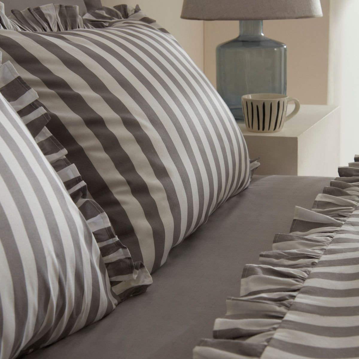 Karaca Home Ripple Double Duvet Cover Set Gray - MALLTURK