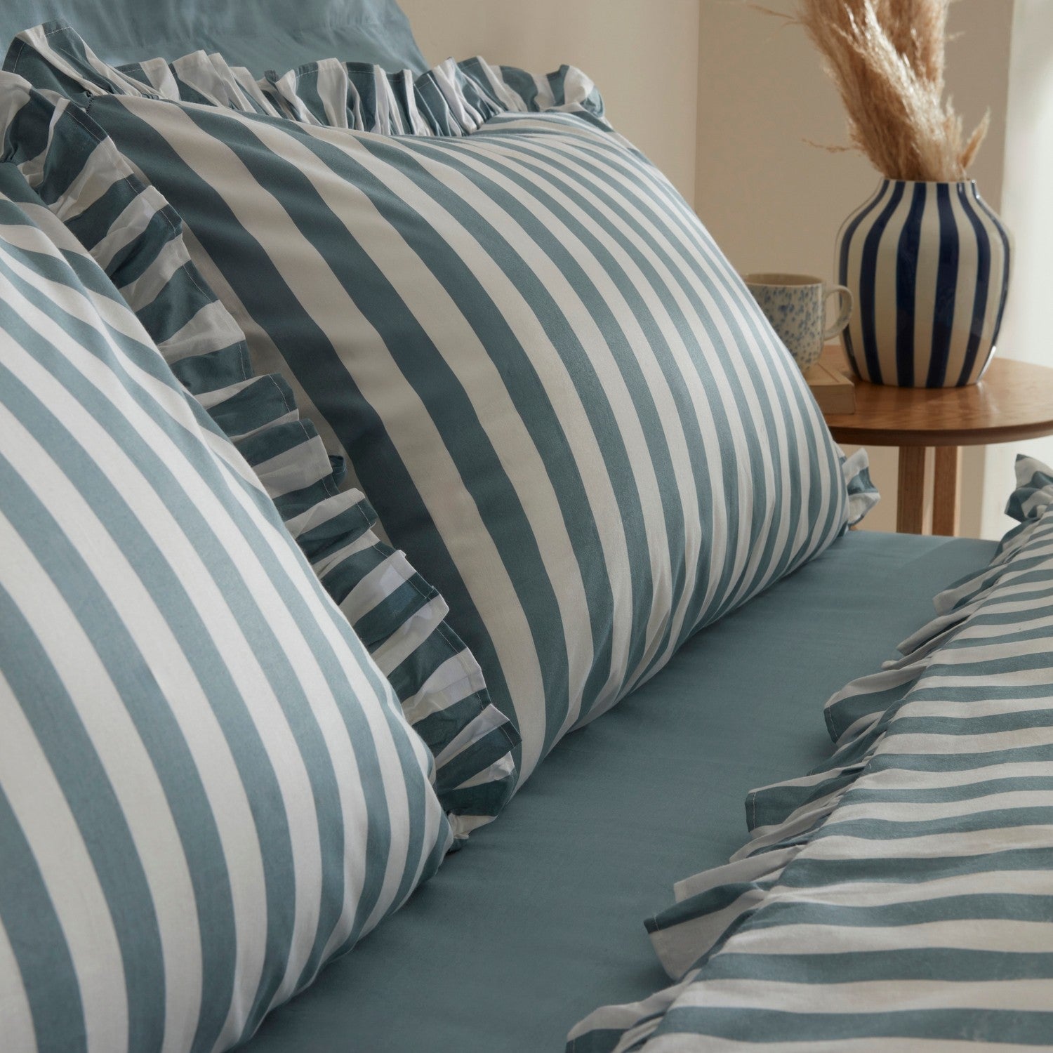 Karaca Home Ripple Double Duvet Cover Set Blue - MALLTURK