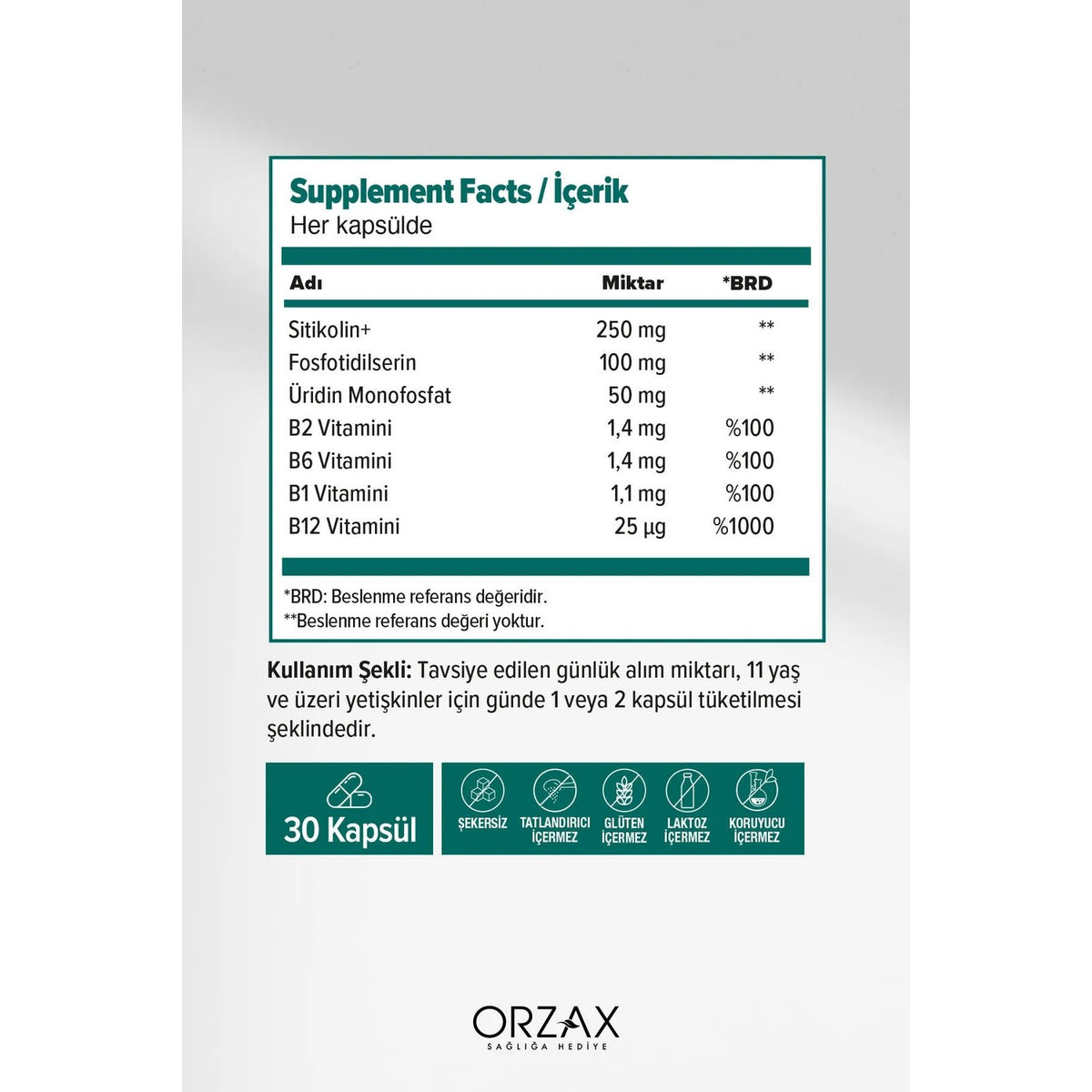Orzax Ocean Cogniven 30 Capsule - MALLTURK