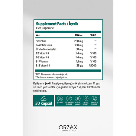 Orzax Ocean Cogniven 30 Capsule - MALLTURK