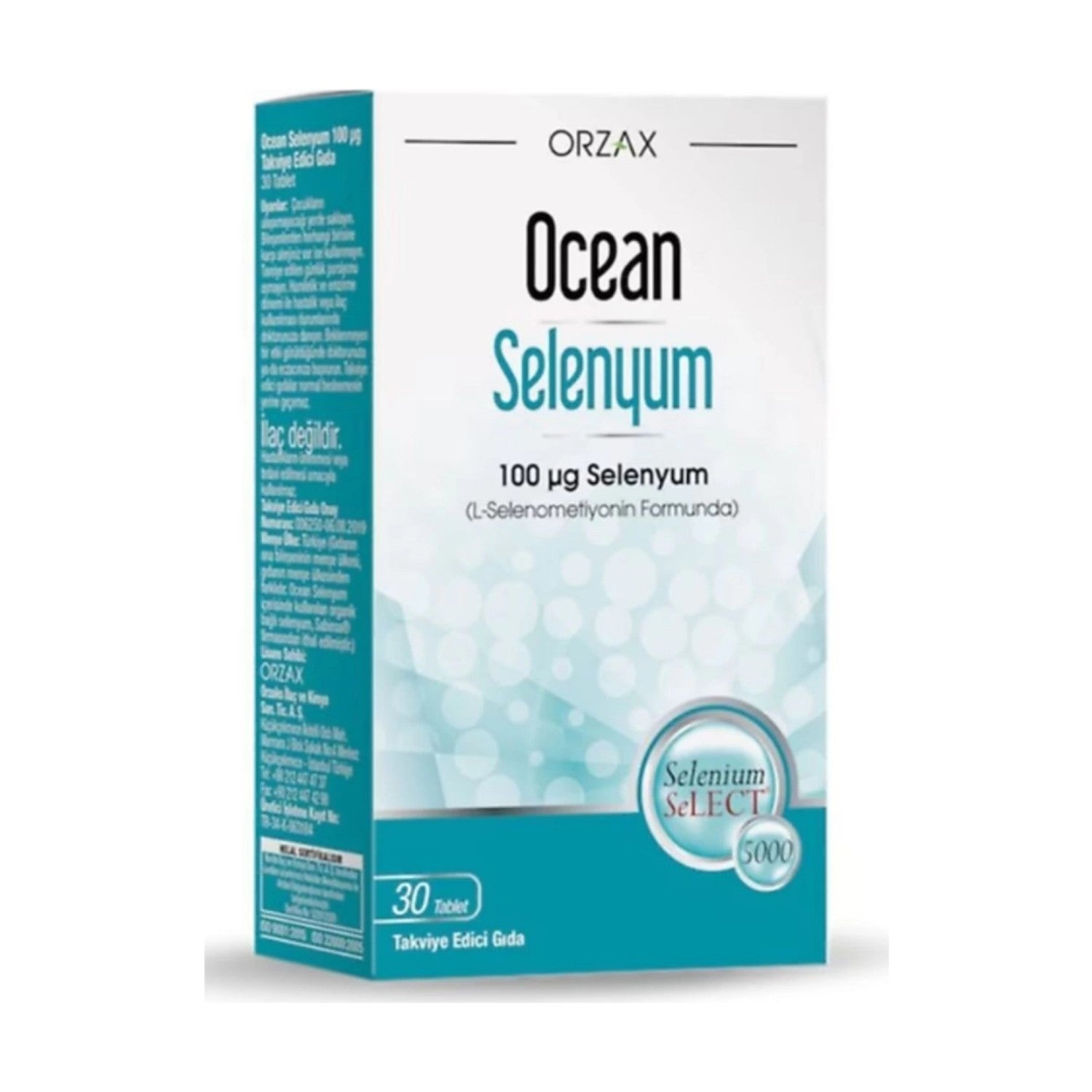 Orzax Ocean Selenyum 200 mcg 60 Tablet - MALLTURK