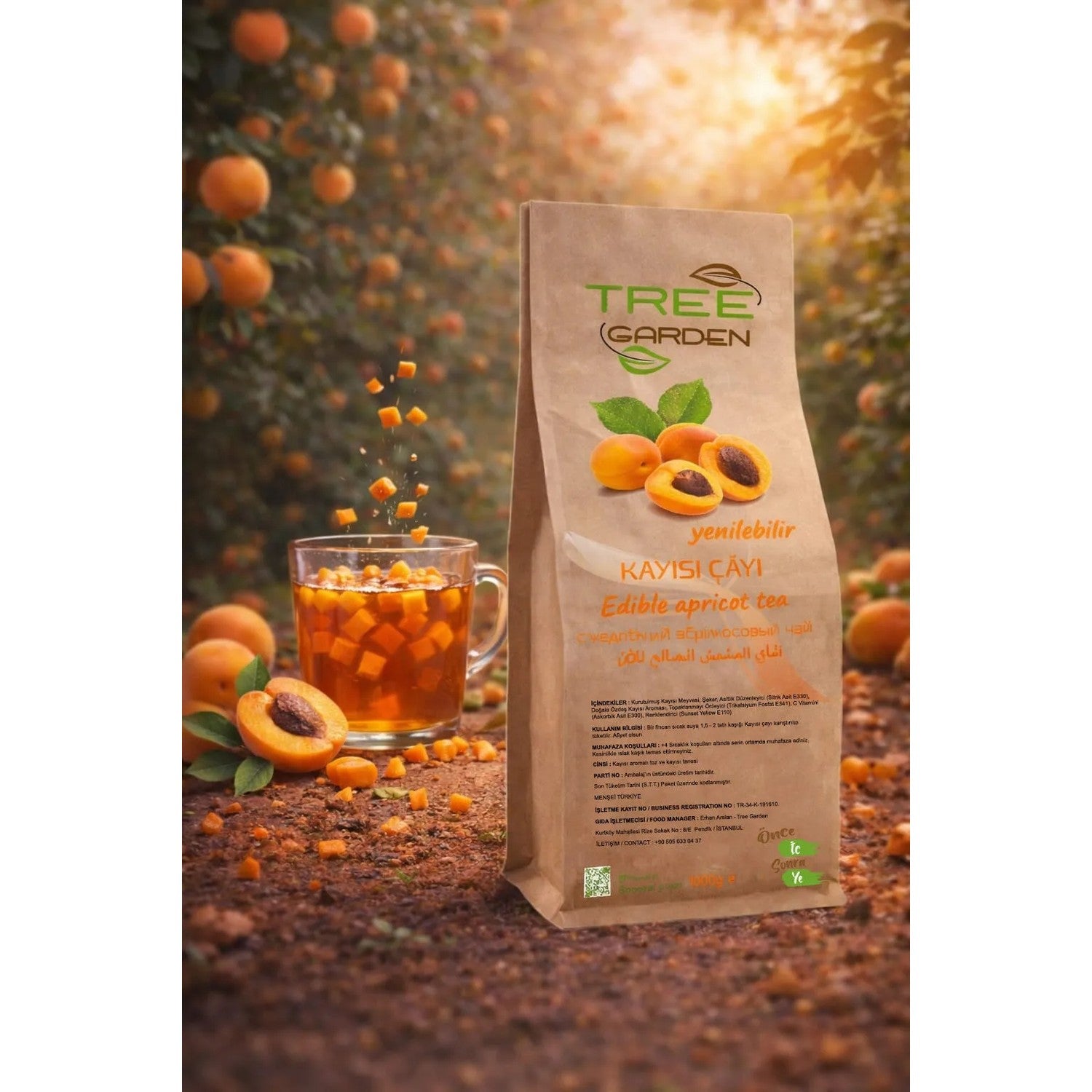 Tree Garden Yenilebilir Kayisi tea 1000 g - MALLTURK