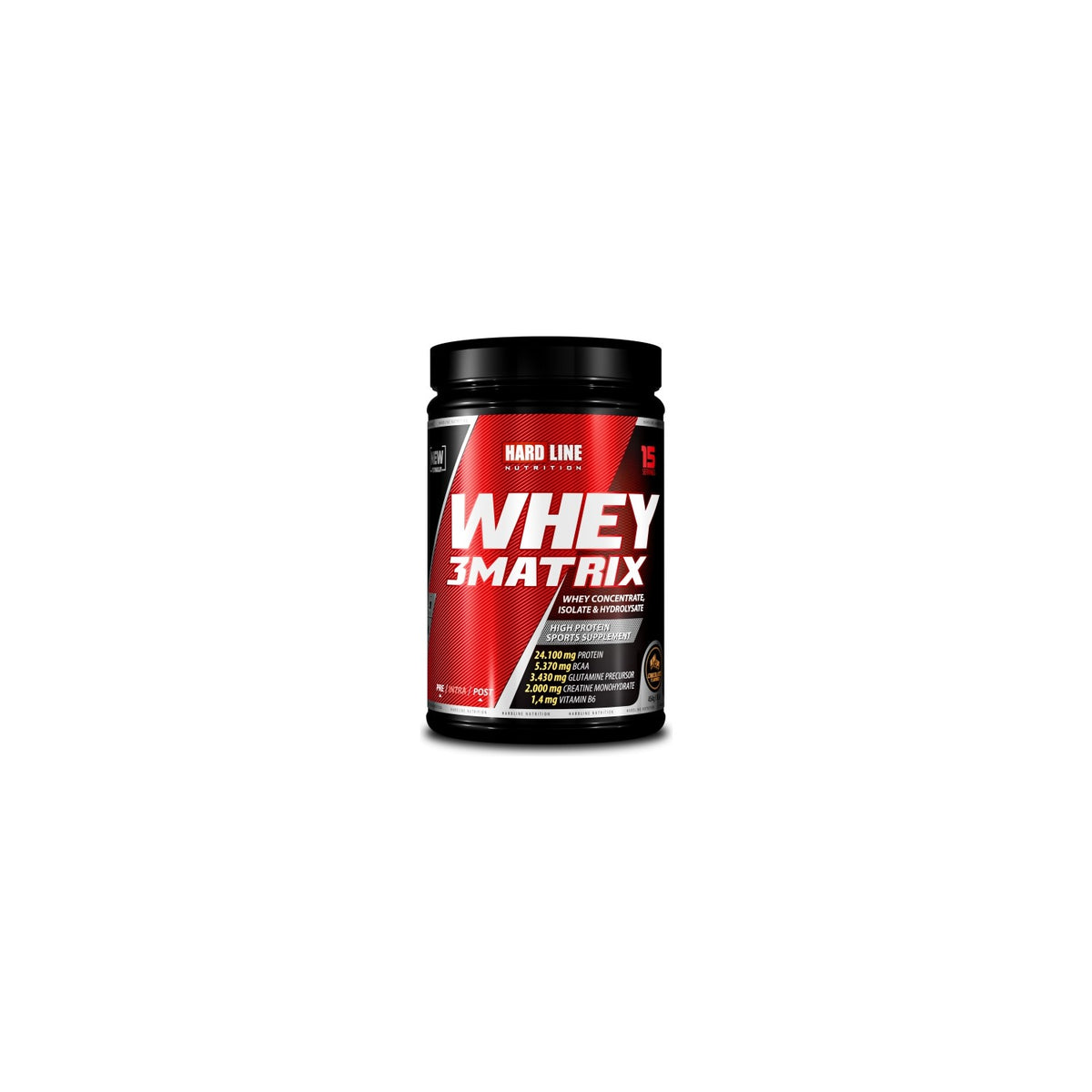 Hardline Nutrition Whey 3 Matrix Protein Powder Chocolate Flavored 454 gr - MALLTURK