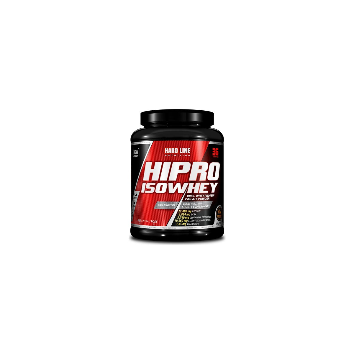 Hardline Nutrition Hipro Isolated Whey Protein Chocolate Flavored 908 Gr - MALLTURK