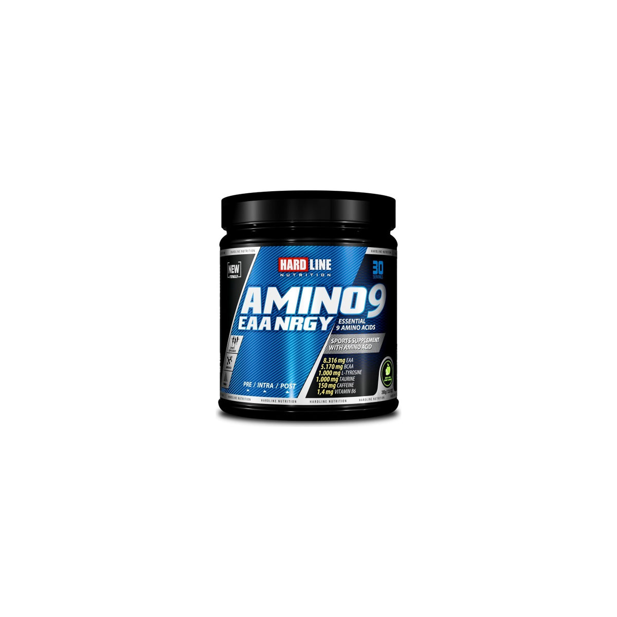 Hardline Nutrition Hardline Amino 9 EAA Nrgy 390 gr Green Apple & Lemon Flavored Amino Acid Powder - MALLTURK