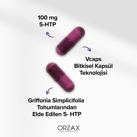Orzax Ocean 5-HTP 100 mg 30 Capsule - MALLTURK