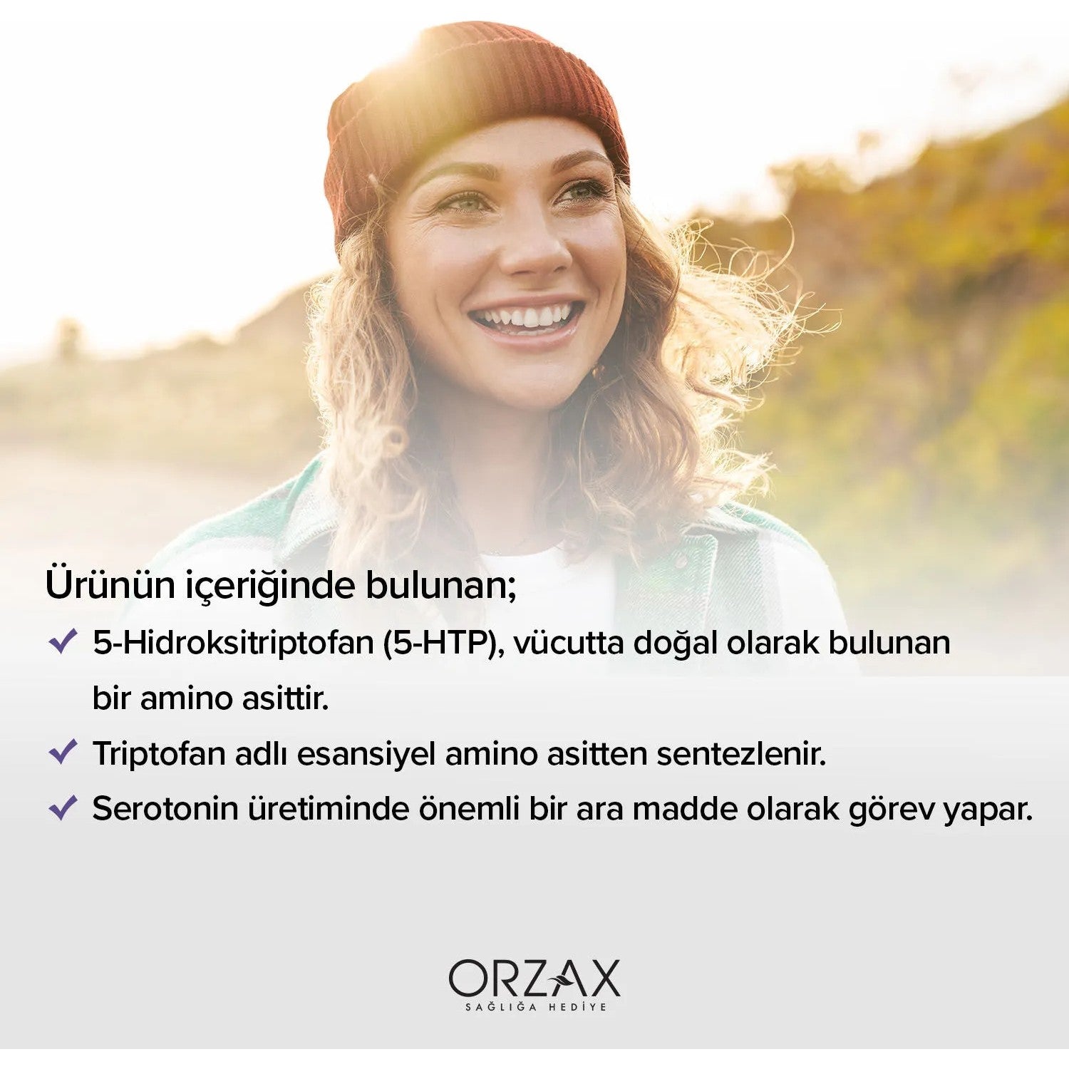 Orzax Ocean 5-HTP 100 mg 30 Capsule - MALLTURK