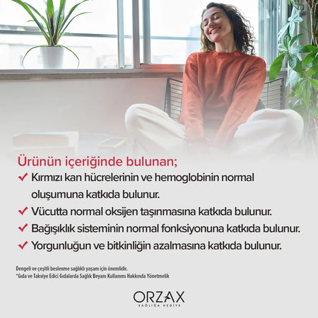 Orzax Ocean Gummies Iron Extra 60 Chewable Formu Iron with Dietary Supplement Turkey Origin - MALLTURK