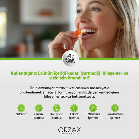 Orzax Ocean Gummies Iron Extra 60 Chewable Formu Iron with Dietary Supplement Turkey Origin - MALLTURK