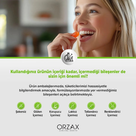 Orzax Ocean HSN 60 Pieces Biotin Folik Asit Keratin with Cignenebilir Jel Form - MALLTURK