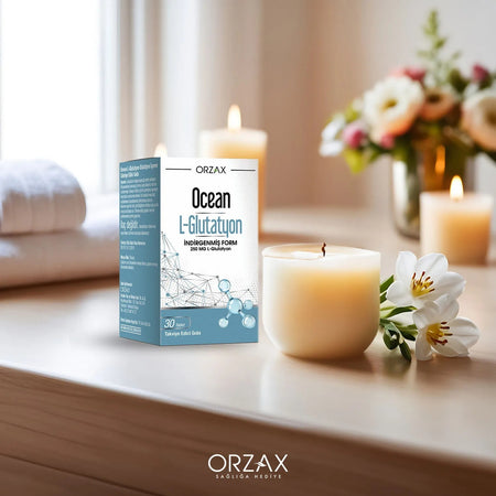 Orzax Ocean L-Glutatyon 250 mg 30 Tablet Dogal with Immune Support Destekli Dietary Supplement - MALLTURK