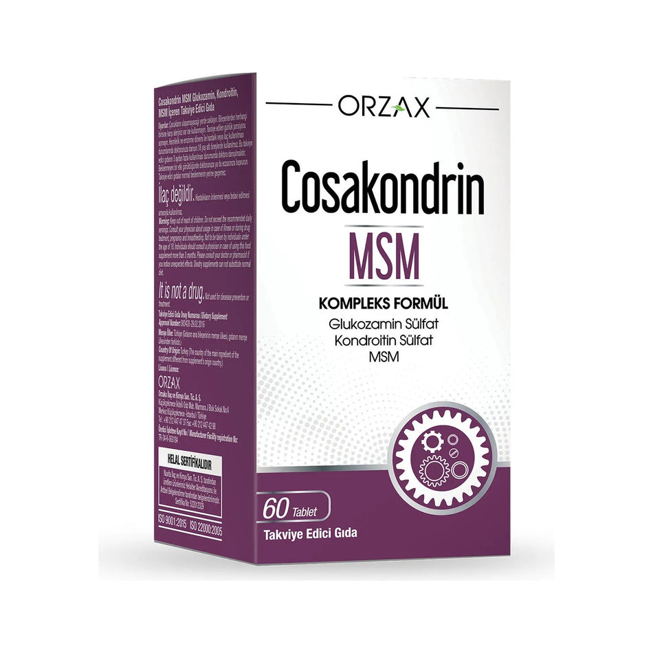 Orzax Ocean Cosakondrin MSM Glukozamin Kondroitin 60 Tablet - MALLTURK
