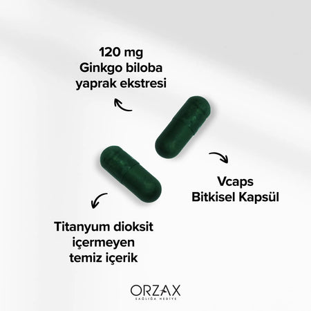 Orzax Ocean Ginkgo Biloba 30 Capsule - MALLTURK
