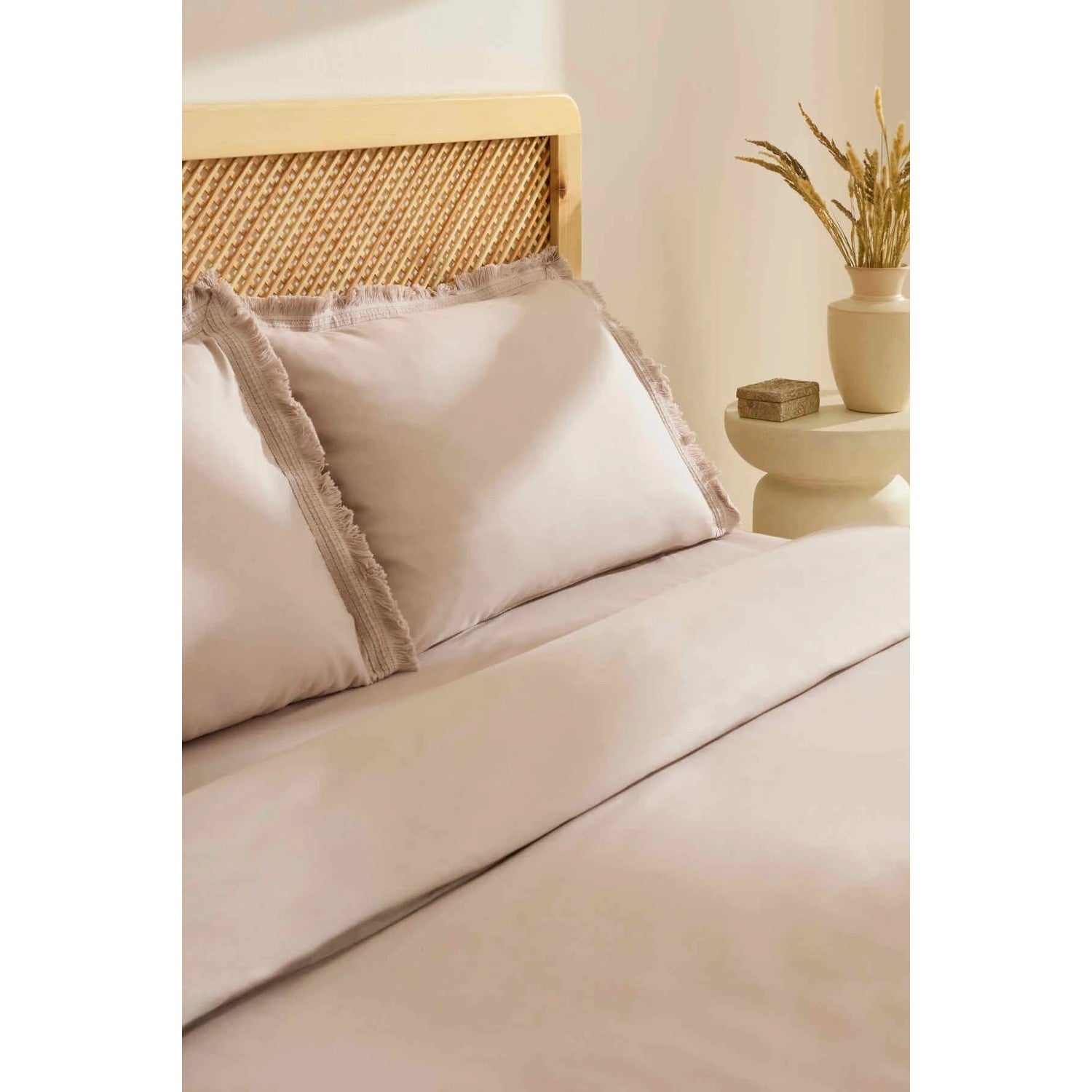 Karaca Home Helios %100 Cotton Double Duvet Cover Set Stone - MALLTURK
