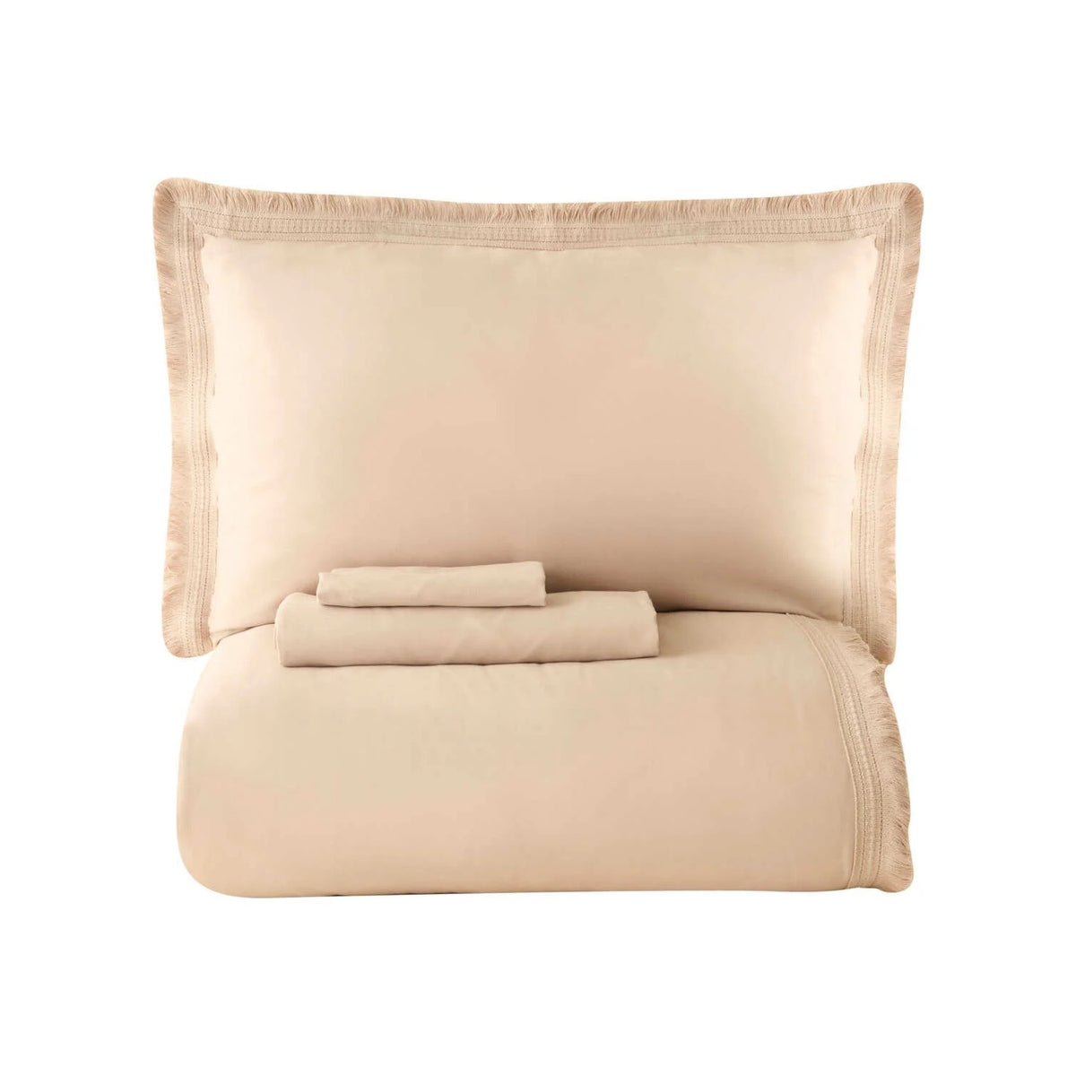 Karaca Home Helios %100 Cotton Double Duvet Cover Set Stone - MALLTURK