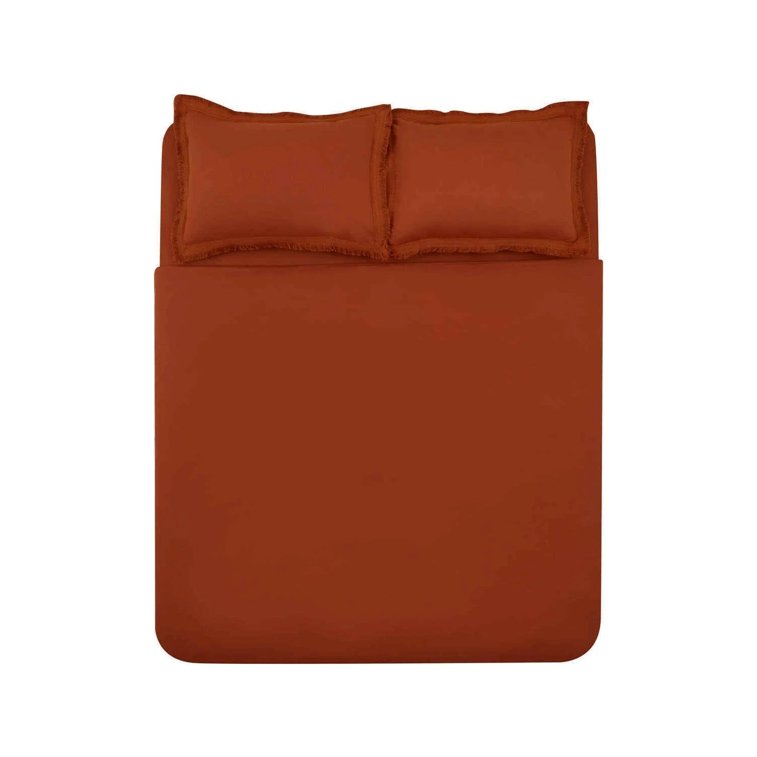 Karaca Home Helios %100 Cotton Double Duvet Cover Set Terra Cota - MALLTURK