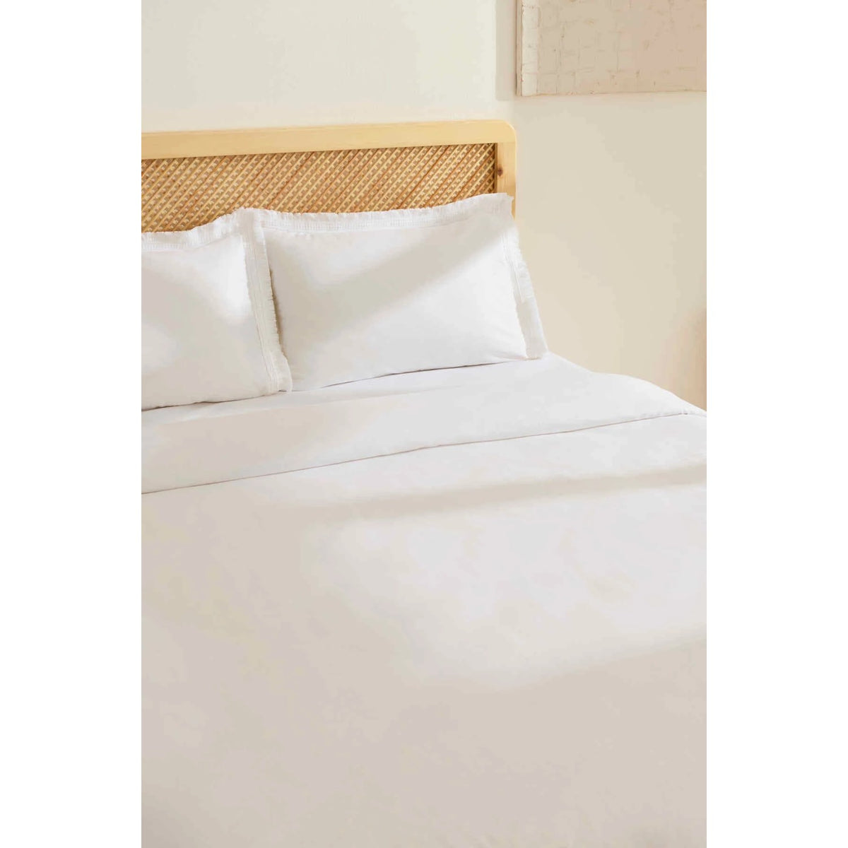 Karaca Home Helios %100 Cotton Double Duvet Cover Set White - MALLTURK