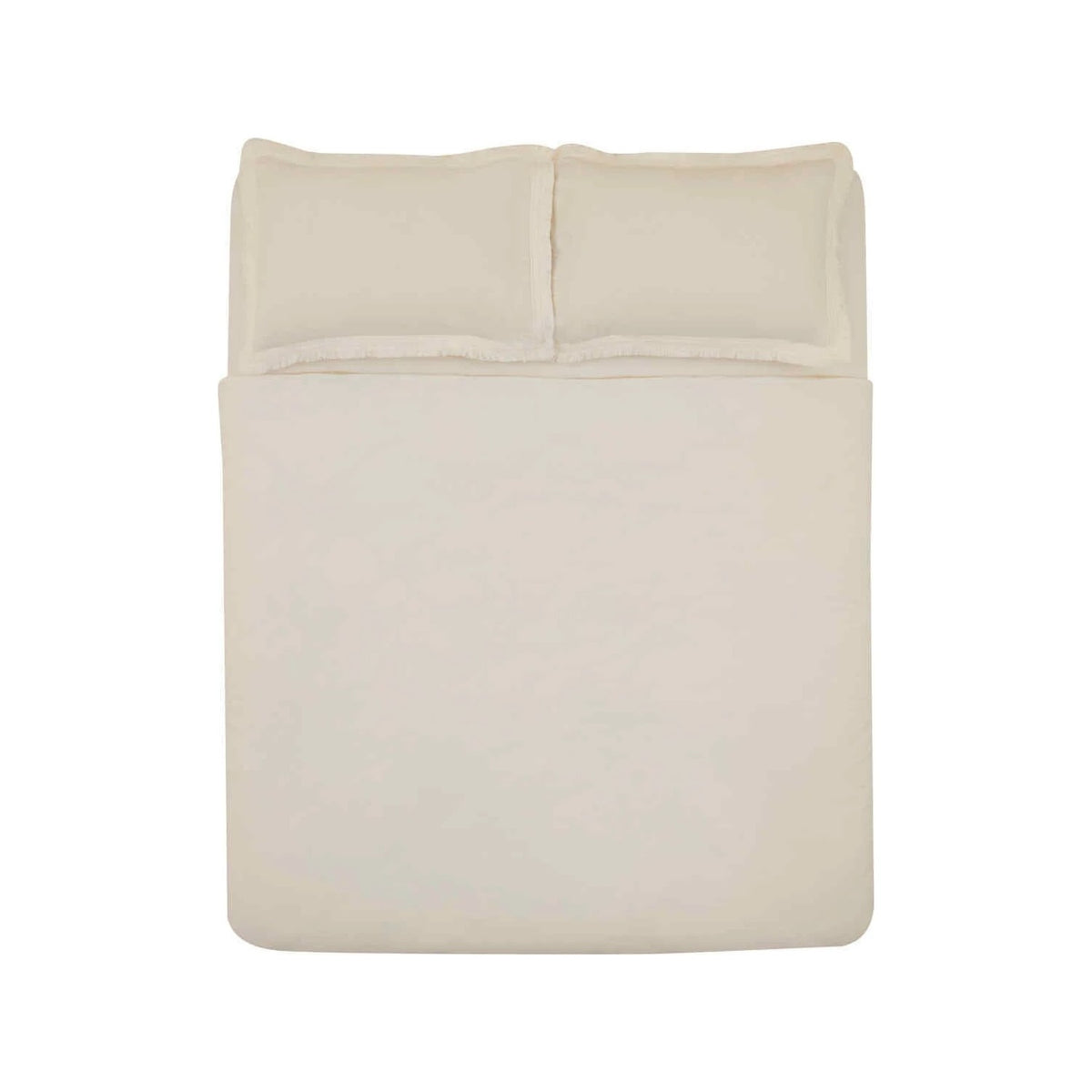 Karaca Home Helios %100 Cotton Double Duvet Cover Set White - MALLTURK
