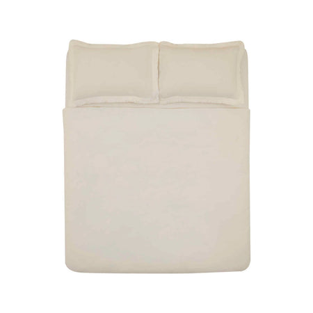 Karaca Home Helios %100 Cotton Double Duvet Cover Set White - MALLTURK