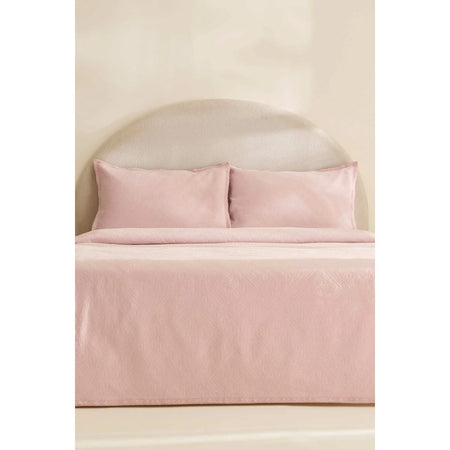 Karaca Home Adelia Fistolu Double Bedspread Set Powder Pink - MALLTURK