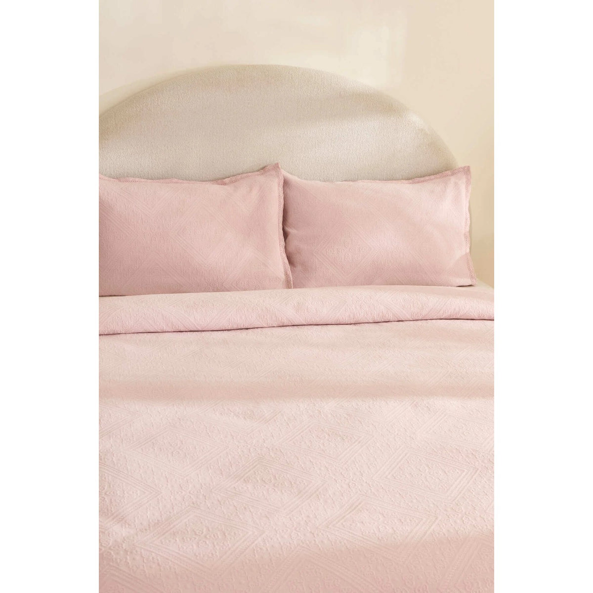 Karaca Home Adelia Fistolu Double Bedspread Set Powder Pink - MALLTURK