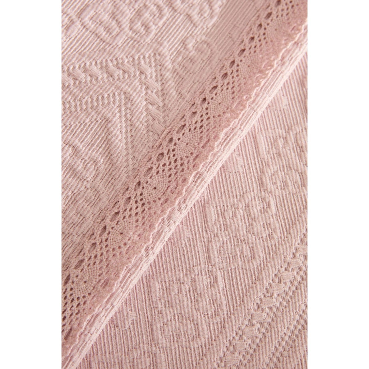 Karaca Home Adelia Fistolu Double Bedspread Set Powder Pink - MALLTURK