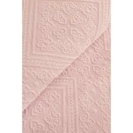 Karaca Home Adelia Fistolu Double Bedspread Set Powder Pink - MALLTURK