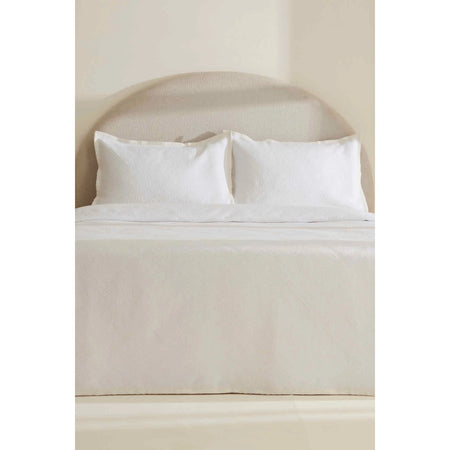Karaca Home Adelia Frilled Double Bedspread Set White - MALLTURK