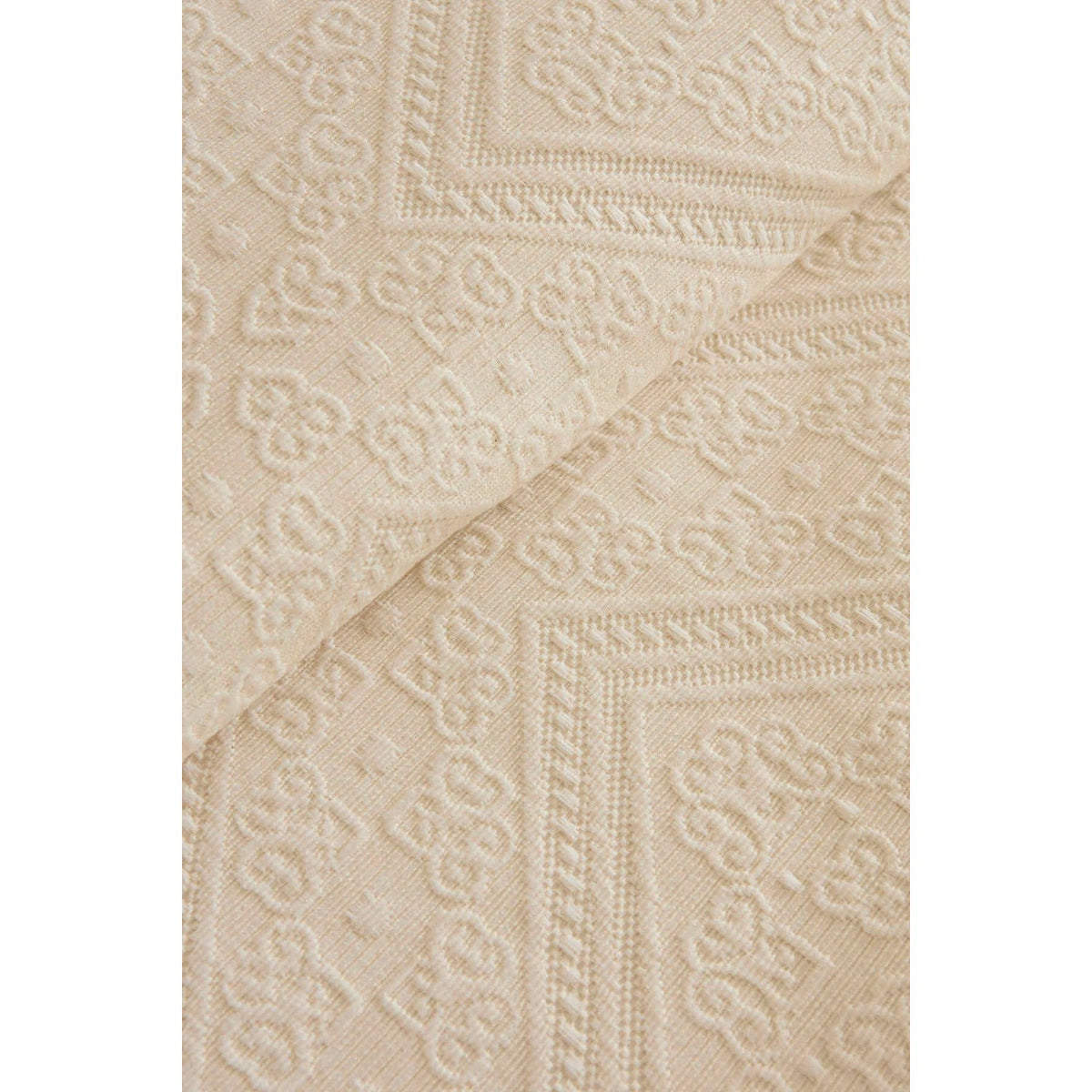 Karaca Home Adelia Fistolu Double Bedspread Set Natural - MALLTURK