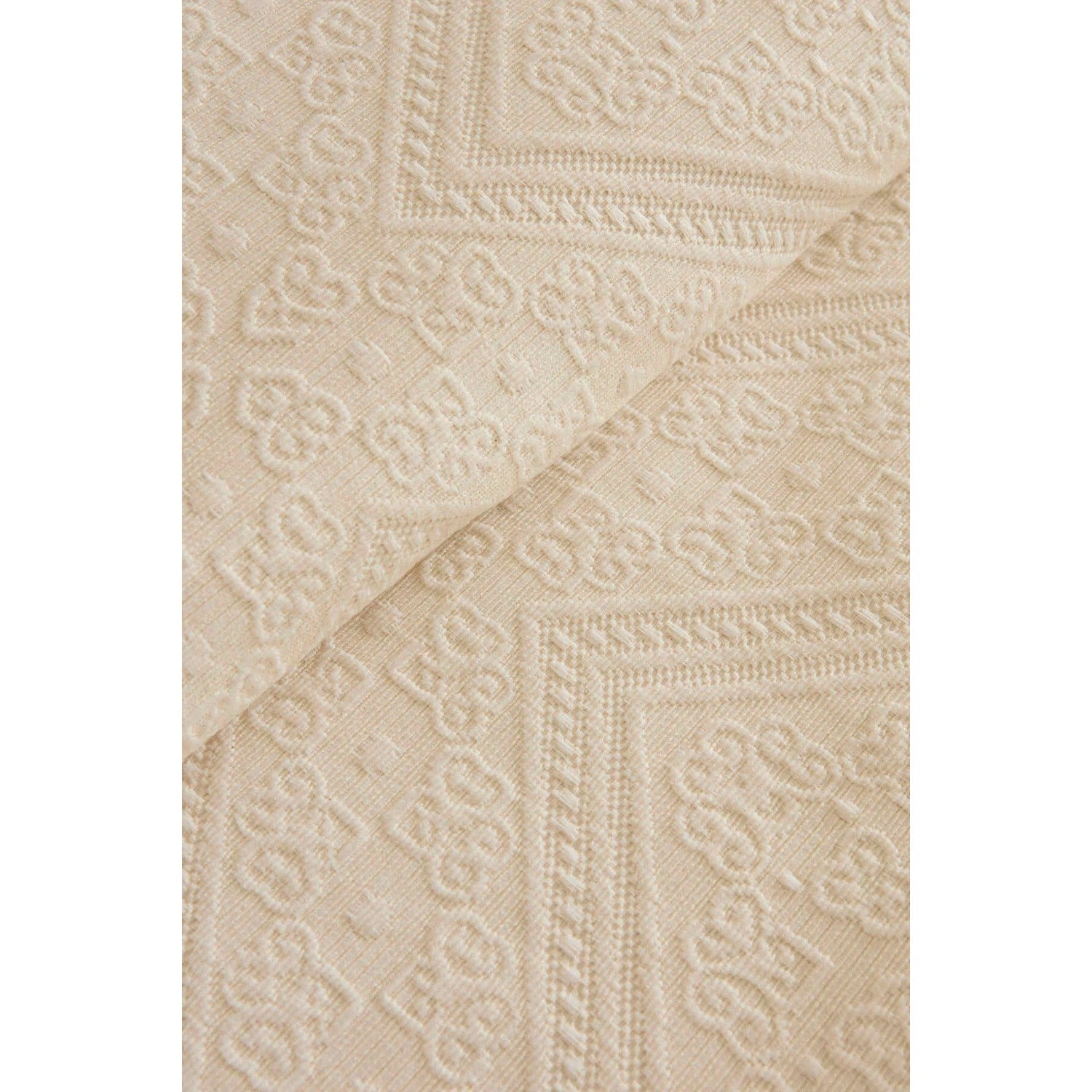 Karaca Home Adelia Fistolu Double Bedspread Set Natural - MALLTURK