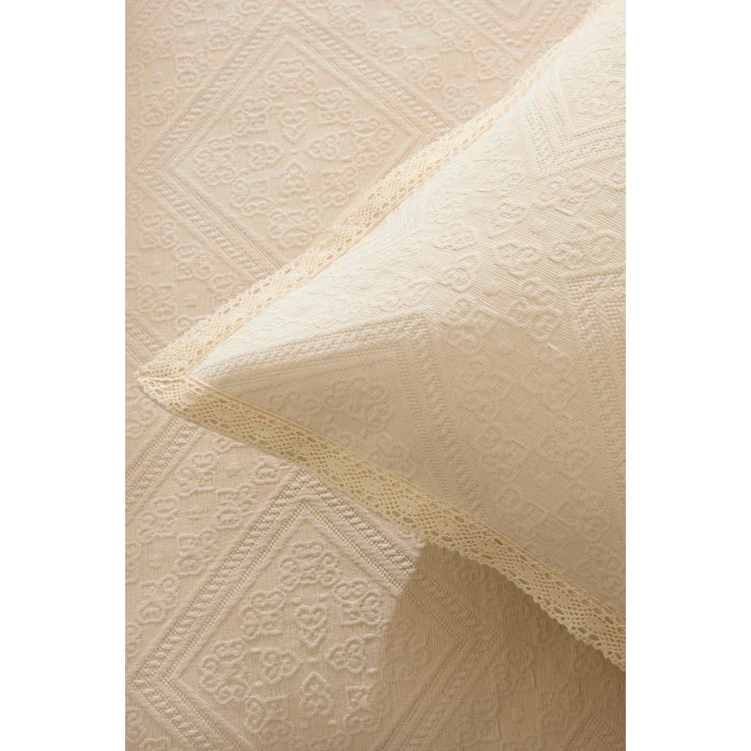 Karaca Home Adelia Fistolu Double Bedspread Set Natural - MALLTURK