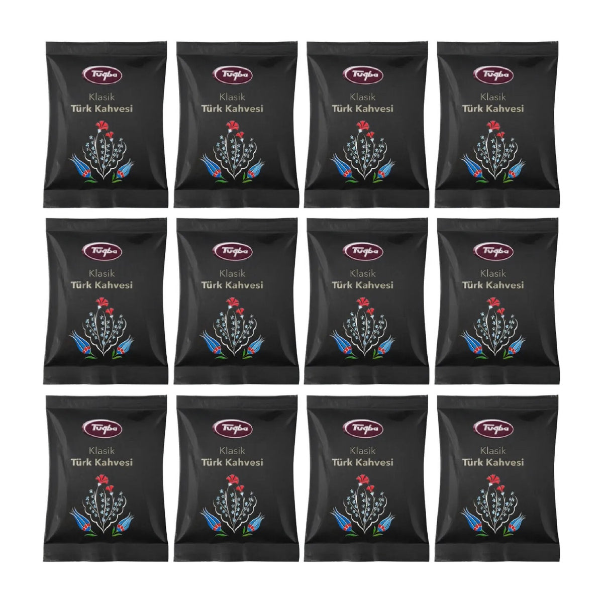 Tugba Dried Nuts Turkish Coffee 100 gr*12 - MALLTURK