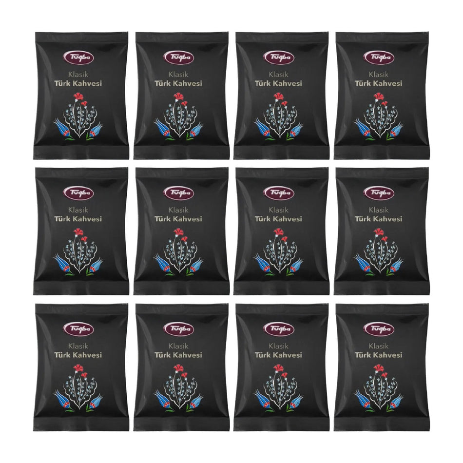 Tugba Dried Nuts Turkish Coffee 100 gr*12 - MALLTURK
