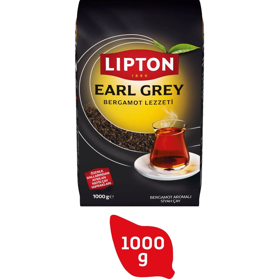 Lipton Earl Grey loose leaf tea bergamot flavored 1 kg Ozel Seri Tazeligi Koruyan pack