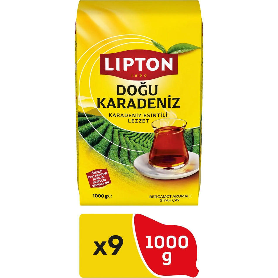 Lipton Dogu Karadeniz black tea 1000 grx 9 pieces aroma and Kalite with Karadeniz Lezzeti
