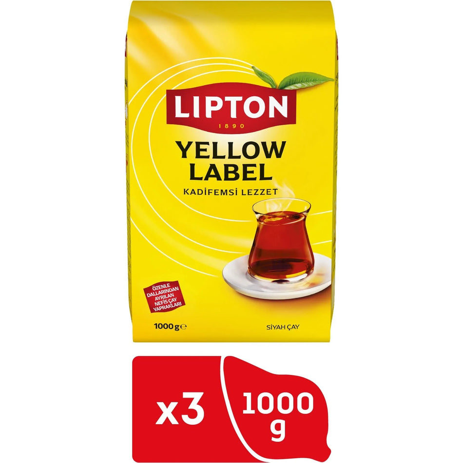 Lipton Yellow Label loose leaf tea 1000 g x 3 pieces