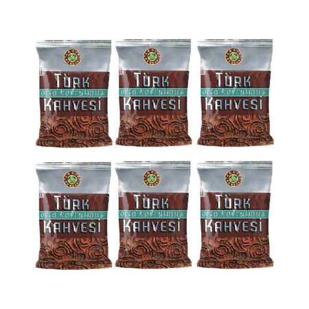 Coffee World Medium Roast Turkish Coffee 100 gr 6-Pack Freshly Ground Delicious Aroma - MALLTURK