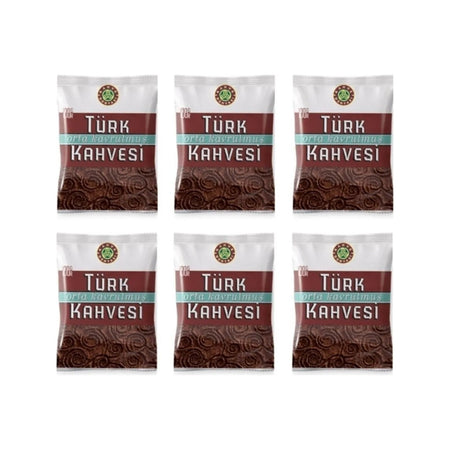 Coffee World Medium Roast Turkish Coffee 100 gr 6-Pack Freshly Ground Delicious Aroma - MALLTURK