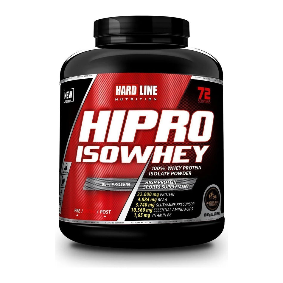 Hardline Nutrition Hardline Hipro Isowhey 1800 gr Chocolate Flavored Whey Protein Powder for Adult Users - MALLTURK