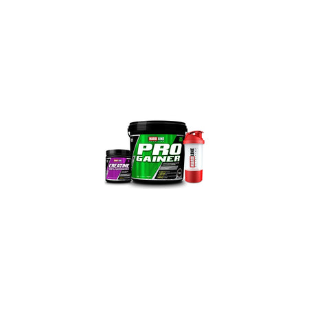 Hardline Nutrition Hardline Progainer Chocolate 5000 gr + 100% Micronized Creatine 300 gr + Shaker - MALLTURK