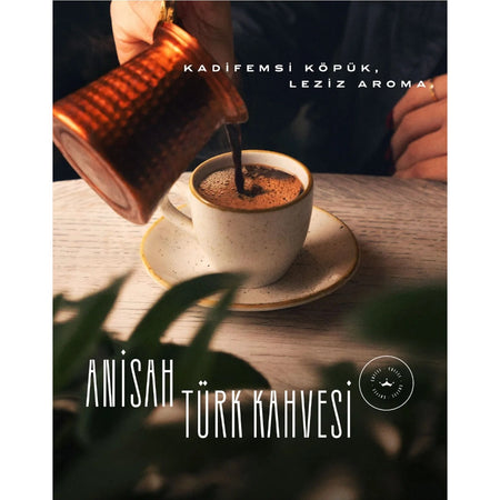 Anisah Coffee 100 gr 12 Packs Turkish Coffee Plain Flavored for an Energetic and Refreshing Coffee Experience - MALLTURK