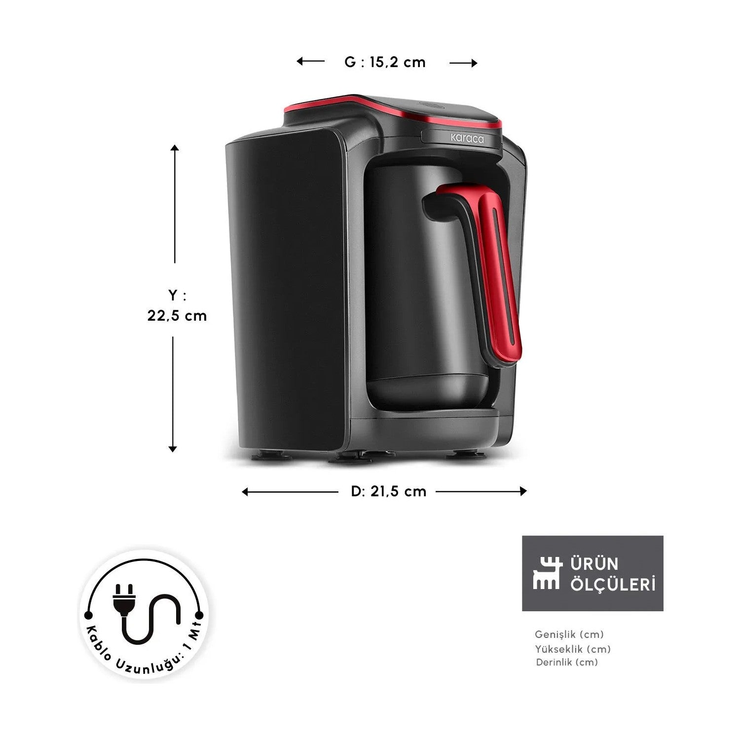 Karaca Hatir Neo-S Milk-Based Turkish Coffee Maker, Red - MALLTURK