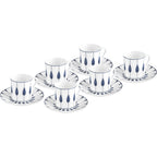 Karaca Ahenk Turkish Coffee Cup Set for 6, 80 ml