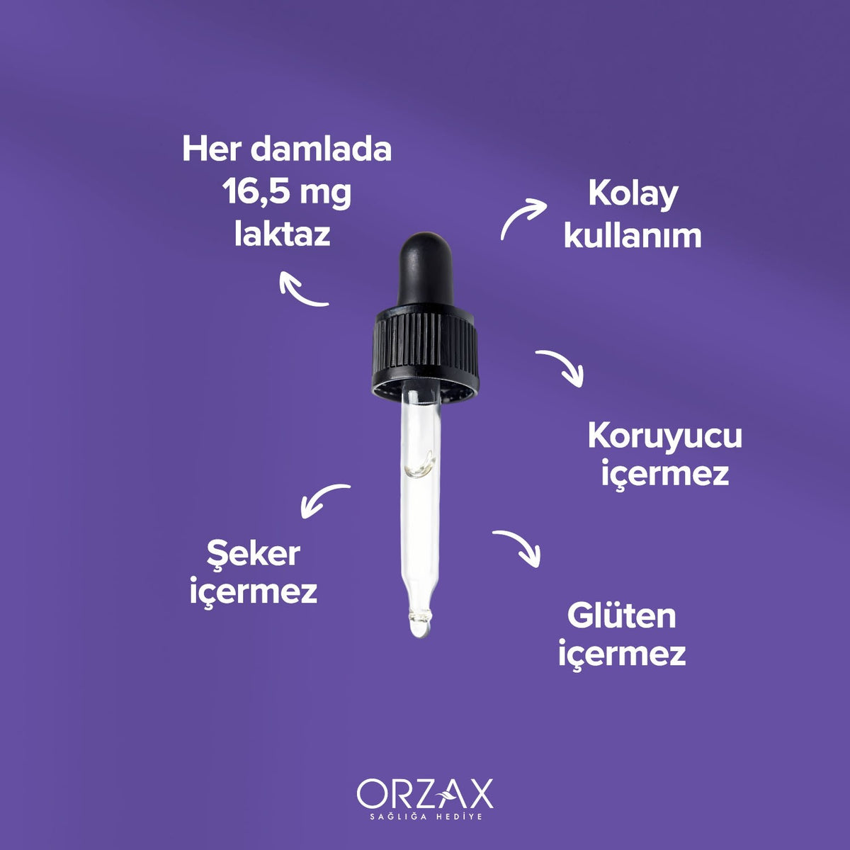 Orzax Ocean Enzymes Lactase Drops 20 ml Sivi Dietary Supplement India Origin - MALLTURK
