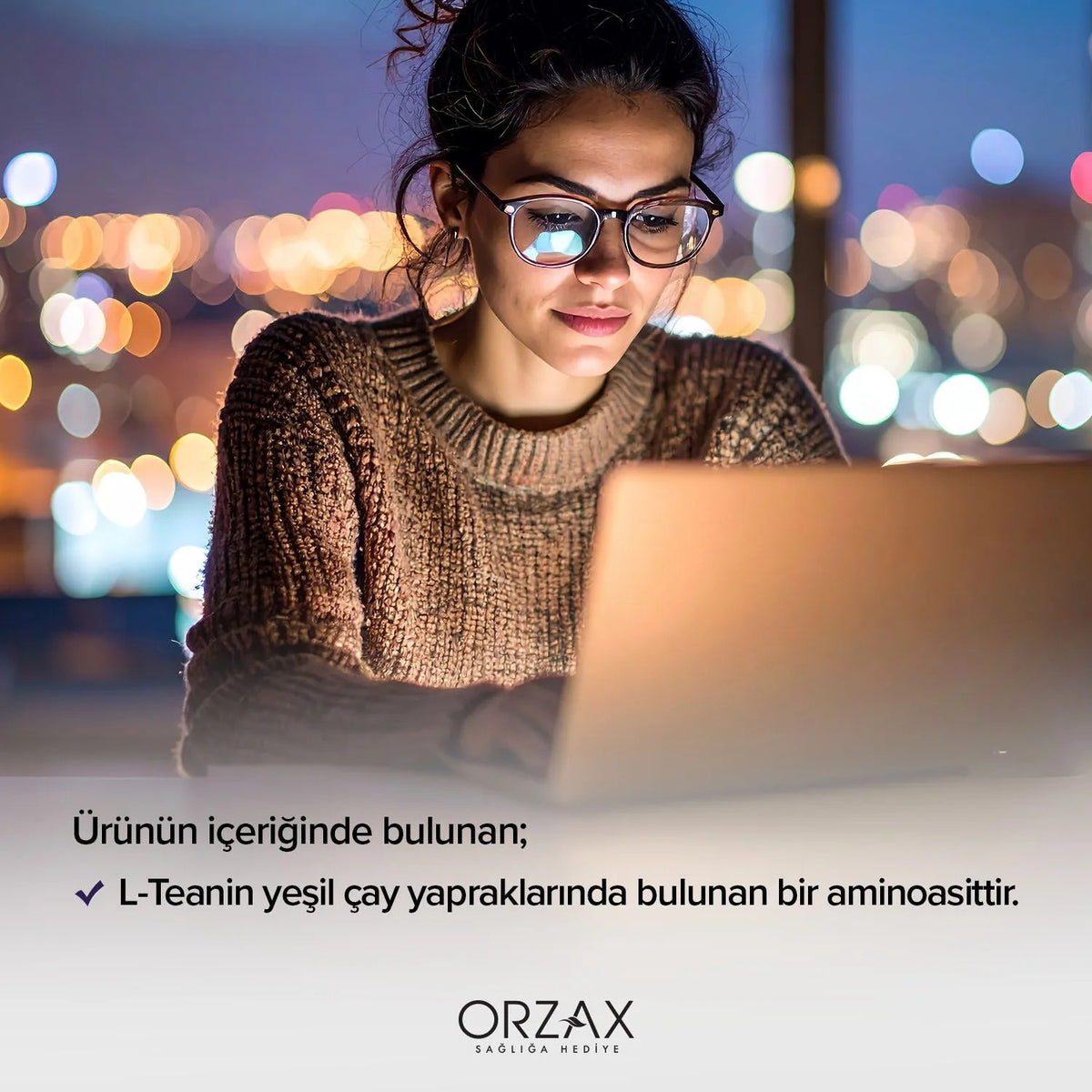 Orzax Ocean L-Teanin 200 mg 30 Capsule Vegan Dietary Supplement Turkey Origin - MALLTURK