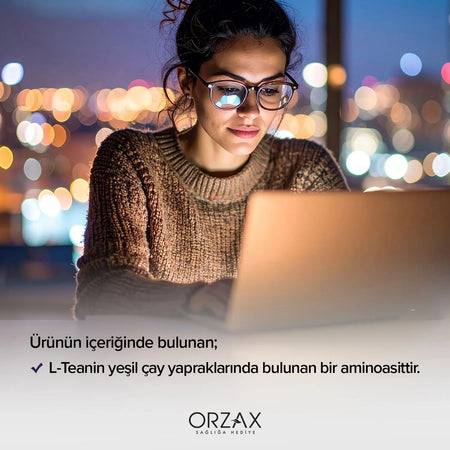 Orzax Ocean L-Teanin 200 mg 30 Capsule Vegan Dietary Supplement Turkey Origin - MALLTURK