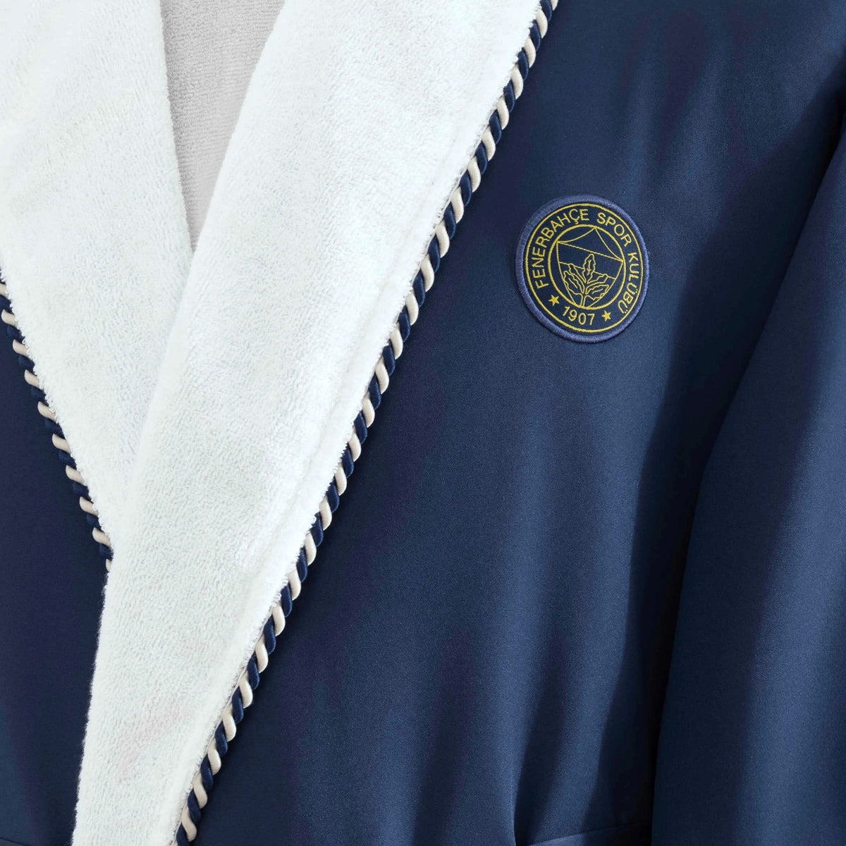 Tac Licensed Fenerbahce Double Collar XL Adult Bathrobe - MALLTURK