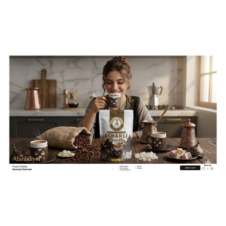 Saray Kahve Mastic Flavored Ottoman Coffee 200 g - MALLTURK